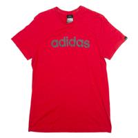 ADIDAS Mens T-Shirt Red S - S Regular