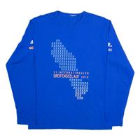 ADIDAS 31.Internationaler Greifenseelauf Mens T-Shirt Blue Long Sleeve L - L Regular