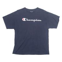CHAMPION Mens T-Shirt Blue L - L Regular