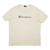 CHAMPION Mens T-Shirt Beige L - L Regular