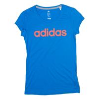 ADIDAS Womens T-Shirt Blue XS - XS Regular