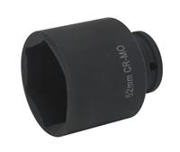 Sealey 52mm Hex Land/Range Rover Hub/Bearing Nut Impact Wrench Socket 1/2" SX010