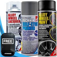Car Alloy Wheel Paint E-TECH Black High Gloss Lacquer Primer Spray Paint Cans +M