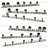 6 PIECE SOCKET RAIL SET SOCKET STORAGE RAIL HOLDER 1/2 3/8 1/4 SQUARE NEW