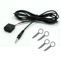 AUX IN INPUT ADAPTER CABLE LEAD MP3 + REMOVAL KEYS FOR FORD FIESTA 6000CD