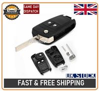 2 Button Flip Key Fob Case + Blade For Vauxhall Opel Astra Insignia + LOGO A54