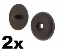2x Universal Seat Belt Buckle Buttons- Holders Studs Retainer Stopper Rest