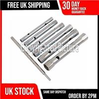 7PC TUBULAR BOX WRENCH SET 6MM TO 17MM TUBE SPANNERS DEEP METRIC SOCKET PLUMBER