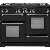 Rangemaster KCH110DFFBL/C Kitchener 110cm Dual Fuel Range Cooker 6 Burners