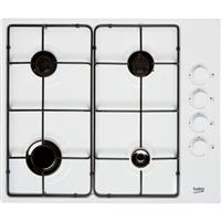 Beko HIBG64120SW Built In 61cm 4 Burners White Gas Hob