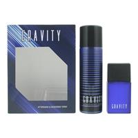 Coty Gravity Aftershave 30ml Spray & Deodorant Spray 120ml Gift Set For Him