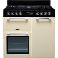 Leisure CK90F232C Cookmaster 90cm Dual Fuel Range Cooker 5 Burners Cream A/A