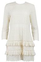 PHILOSOPHY DI LORENZO SERAFINI CROCHETED LACE MINI DRESS IT 46 UK 14 - XL Regular