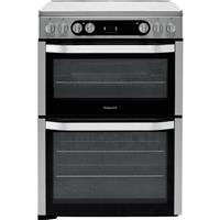 Hotpoint HDM67V9HCX/UK 60cm Free Standing Electric Cooker with Ceramic Hob
