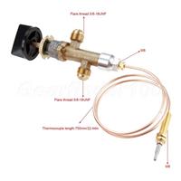 Gas Control Valve with 600mm Thermocouple &Knob Switch Fit for Heater Fireplace