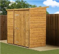 Empire Pent Garden Shed Wooden Shiplap Tongue & Groove 6X4 6ft x 4ft