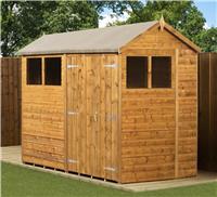 Empire Apex Garden Shed Wooden Shiplap Tongue & Groove 6x8 6ft x 8ft Double Door