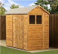 Empire Apex Garden Shed Wooden Shiplap Tongue & Groove 6X6 6ft x 6ft Windows