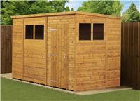 Empire Pent Garden Shed Wooden Shiplap Tongue & Groove 10X6 10ft x 6ft Windows