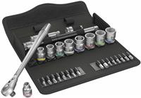 Wera 29 Piece 3/8" Zyklop Speed 8100 SB 8 Metric Socket & Ratchet Bit Set,004048
