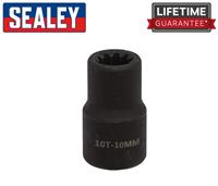 Sealey VS0983 3/8 10T 10mm 10pt Ribe Brake Caliper Socket For VW Audi Porsche