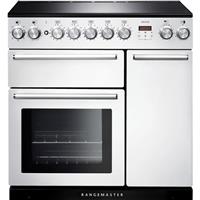 Rangemaster NEX90EIWH/C Nexus 90cm Electric Range Cooker 5 Burners A/A White /