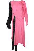 JW ANDERSON ASYMMETRIC TIE DETAILED SILK MIDI DRESS UK 8 - S Regular