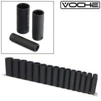 3/8 Deep Impact Socket Set Chrome Vanadium Steel Crv Sockets 8-22mm 15pc Voche
