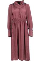 FENDI DRAPED CHECKED SILK MIDI DRESS IT 42 UK 10 - M Regular