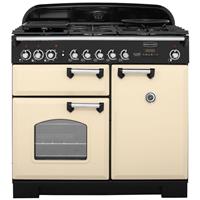 Rangemaster CDL100DFFCR/C Classic Deluxe 99cm Dual Fuel Range Cooker 5 Burners