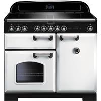 Rangemaster CDL100EIWH/C Classic Deluxe 99cm Electric Range Cooker 5 Burners