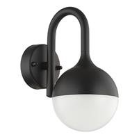 Modern Matt Black Outdoor Lantern Wall Light Fitting with Low Energy LED Powe...