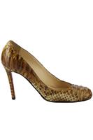 CHRISTIAN LOUBOUTIN SNAKESKIN PUMPS EU 38 UK 5 US 8
