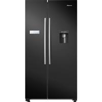 Hisense RS741N4WBE 91cm Frost Free American Fridge Freezer Black E Rated