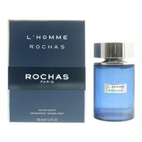Rochas L'Homme Eau de Toilette 100ml Spray For Him - NEW. Men's EDT