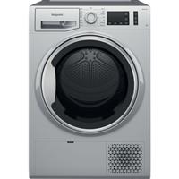Hotpoint NTM1182SSKUK Crease Care Heat Pump Tumble Dryer 8 Kg Silver A++ Rated