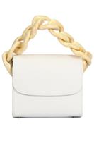 MARQUES ALMEDIA CHAIN DETAILED LEATHER TOTE BAG