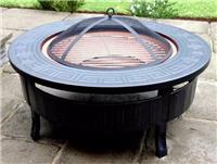 Large Fire Pit BBQ Grill Garden Patio Heater Outdoor Stove Brazier Log Burner