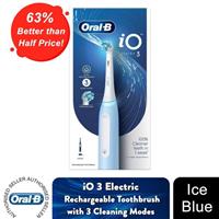 Oral-B iO Series 3 Ultimate Clean Electric Rechargeable Toothbrush, Ice Blue
