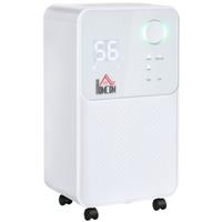HOMCOM 2L Portable Quiet Dehumidifier, 12L/Day Electric Air De-Humidifier