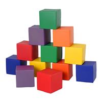 HOMCOM 12 PCs Soft Play Blocks Soft Foam Toy Red