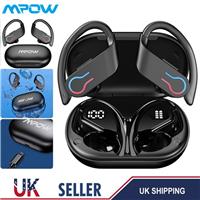 MPOW Wireless Bluetooth Headphones Earbuds Sports Bass Ear Hook Earphones IPX7
