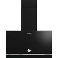 Hotpoint PHVP62FLMK Built In 60cm 3 Speeds Chimney Cooker Hood Black A Rated