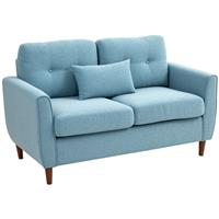 Modern Chic Loveseat with Armrest Spring Padding for Home Office