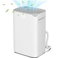 HOMCOM 20L/Day Small Dehumidifier for Home Damp Laundry, with 24H Timer