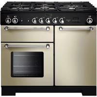 Rangemaster KCH100DFFCR/C Kitchener 100cm Dual Fuel Range Cooker 5 Burners
