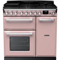 Rangemaster ESDL90DFPPPK/CM1 Estel Deluxe 90cm Dual Fuel Range Cooker 5 Burners