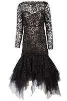 OSCAR DE LA RENTA BLACK 2019 LACE MAXI DRESS US 4 UK 8 - S Regular
