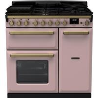Rangemaster ESDL90DFPPPK/AB1 Estel Deluxe 90cm Dual Fuel Range Cooker 5 Burners