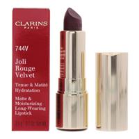 Clarins Joli Rouge Velvet Matte & Moisturizing Lipstick 744V Plum 3.5g